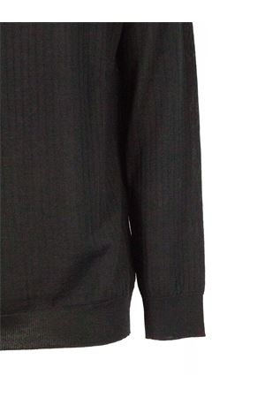 Polo in lana merino nera ROBERTO COLLINA | 253M03004M0309